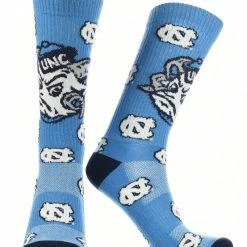TCK North Carolina Tar Heels Socks Crew Length Sock Mayhem