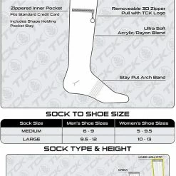 IQ Performance Knee High Socks With Pocket Miss Zippy Basic Socks