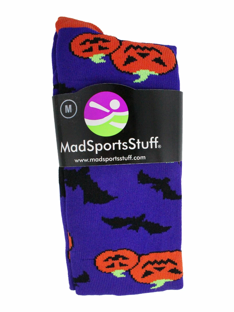 Brand new ✨ MadSportsStuff ⚾ Baseball 🧦 Socks 🧛 Halloween 🧦 Socks Pumpkins And Bats Over The Calf 💯 2 MadSportsStuff Baseball Socks Halloween Socks Pumpkins And Bats Over The Calf