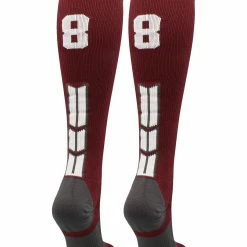 Best Sale ๐ MadSportsStuff ๐ฅ Softball ๐งฆ Socks Maroon Player ID Custom Number Over The Calf ๐งฆ Socks For ๐ฅ Softball โพ Baseball Football Boys And ๐ง Girls ๐คฉ 145 MadSportsStuff Softball Socks Maroon Player ID Custom Number Over The Calf Socks For Softball Baseball Football Boys And Girls
