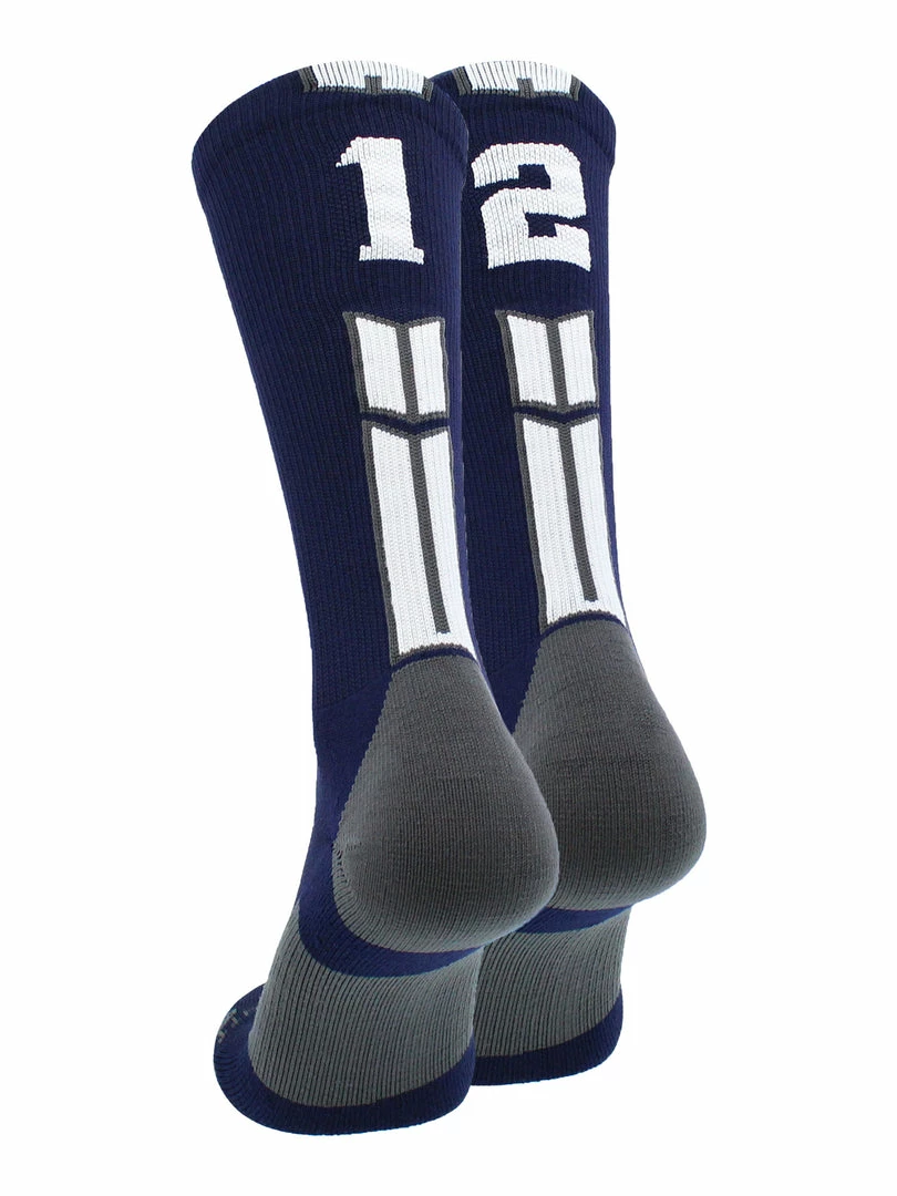 Deals ๐ MadSportsStuff Volleyball ๐งฆ Socks Navy Player ID Custom Number Crew ๐งฆ Socks For ๐ Basketball Lacrosse Volleyball Boys And ๐ง Girls ๐ 66 MadSportsStuff Volleyball Socks Navy Player ID Custom Number Crew Socks For Basketball Lacrosse Volleyball Boys And Girls