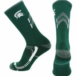 TCK All Schools Michigan State Spartans Socks Michigan State University Spartans Champion Crew Socks