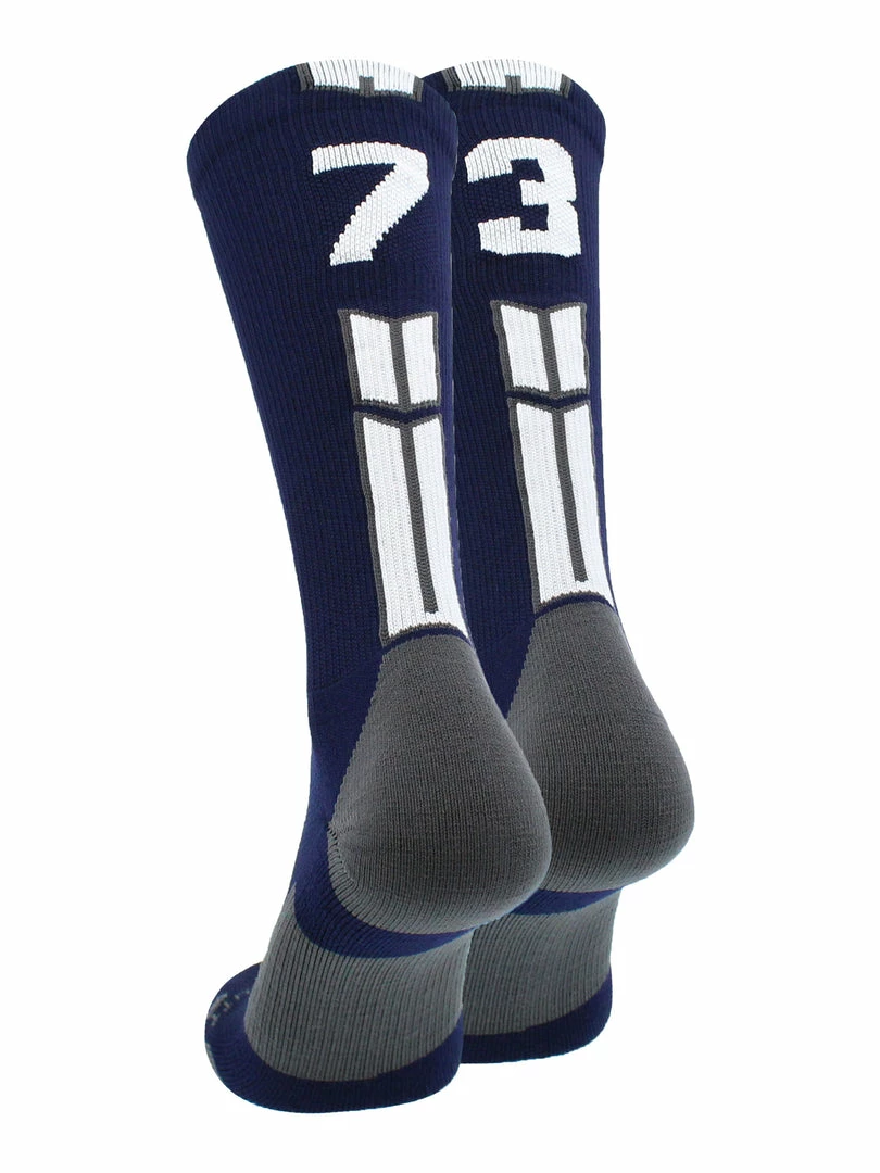 Coupon ๐งจ MadSportsStuff Volleyball ๐งฆ Socks Navy Player ID Custom Number Crew ๐งฆ Socks For ๐ Basketball Lacrosse Volleyball Boys And ๐ง Girls โ๏ธ 28 MadSportsStuff Volleyball Socks Navy Player ID Custom Number Crew Socks For Basketball Lacrosse Volleyball Boys And Girls