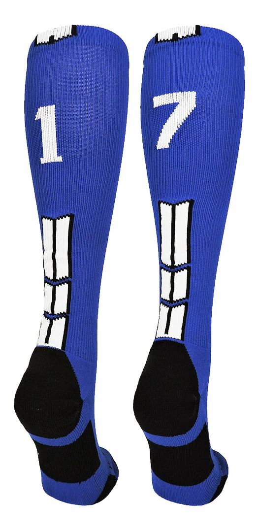 Best Sale ๐ MadSportsStuff โพ Baseball ๐งฆ Socks Royal Player ID Custom Number Over The Calf ๐งฆ Socks For ๐ฅ Softball โพ Baseball Football Boys And ๐ง Girls ๐ 62 MadSportsStuff Baseball Socks Royal Player ID Custom Number Over The Calf Socks For Softball Baseball Football Boys And Girls