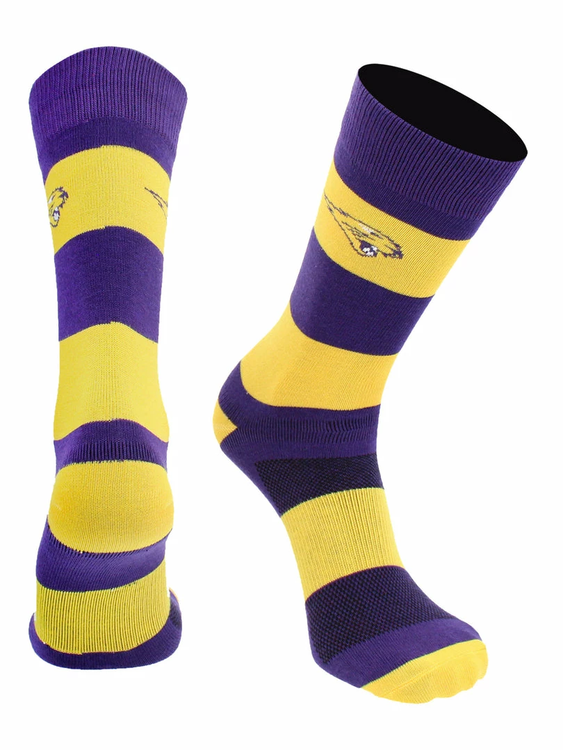Best reviews of โญ TCK Northern Iowa Panthers ๐งฆ Socks Game Day Striped Crew ๐งฆ Socks ๐ 1 TCK Northern Iowa Panthers Socks Game Day Striped Crew Socks