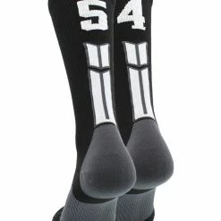 Buy โญ MadSportsStuff Black Player ID Custom Number Crew ๐งฆ Socks For ๐ Basketball Lacrosse Volleyball Boys And ๐ง Girls ๐ 129 MadSportsStuff Black Player ID Custom Number Crew Socks For Basketball Lacrosse Volleyball Boys And Girls