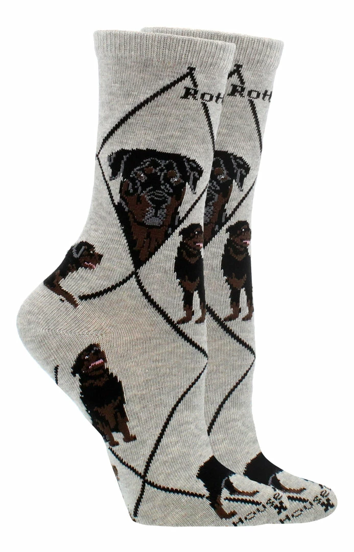 Best deal ๐ WHD Crazy ๐งฆ Socks - Crew Rottweiler ๐งฆ Socks For ๐ฉ Women Gift For ๐ Dog Lovers ๐ฅฐ 1 WHD Crazy Socks - Crew Rottweiler Socks For Women Gift For Dog Lovers