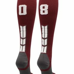 Best Sale ๐ MadSportsStuff ๐ฅ Softball ๐งฆ Socks Maroon Player ID Custom Number Over The Calf ๐งฆ Socks For ๐ฅ Softball โพ Baseball Football Boys And ๐ง Girls ๐คฉ 174 MadSportsStuff Softball Socks Maroon Player ID Custom Number Over The Calf Socks For Softball Baseball Football Boys And Girls