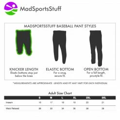 MadSportsStuff Mens Knickers Baseball Pants Adult Pro Line
