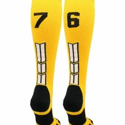Brand new ๐ MadSportsStuff Gold Player ID Custom Number Over The Calf ๐งฆ Socks For ๐ฅ Softball โพ Baseball Football Boys And ๐ง Girls ๐ฅ Softball ๐งฆ Socks ๐ 135 MadSportsStuff Gold Player ID Custom Number Over The Calf Socks For Softball Baseball Football Boys And Girls Softball Socks