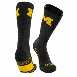 All Schools TCK University Of Michigan Wolverines Socks - Pure Merino Wool - Far Trek