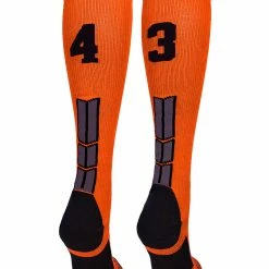 Best Sale ๐ MadSportsStuff ๐ฅ Softball ๐งฆ Socks Orange And Black Player ID Custom Number Over The Calf ๐งฆ Socks For ๐ฅ Softball โพ Baseball Football Boys And ๐ง Girls โญ 192 MadSportsStuff Softball Socks Orange And Black Player ID Custom Number Over The Calf Socks For Softball Baseball Football Boys And Girls