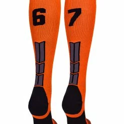Best Sale ๐ MadSportsStuff ๐ฅ Softball ๐งฆ Socks Orange And Black Player ID Custom Number Over The Calf ๐งฆ Socks For ๐ฅ Softball โพ Baseball Football Boys And ๐ง Girls โญ 118 MadSportsStuff Softball Socks Orange And Black Player ID Custom Number Over The Calf Socks For Softball Baseball Football Boys And Girls