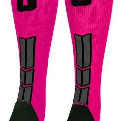 Best Sale ๐ MadSportsStuff โพ Baseball ๐งฆ Socks Neon Pink And Black Player ID Custom Number Over The Calf ๐งฆ Socks For ๐ฅ Softball โพ Baseball Football Boys And ๐ง Girls โจ 175 MadSportsStuff Baseball Socks Neon Pink And Black Player ID Custom Number Over The Calf Socks For Softball Baseball Football Boys And Girls