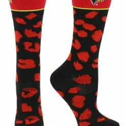 TCK ISU Illinois State Redbirds Socks Womens Savage Crew Socks