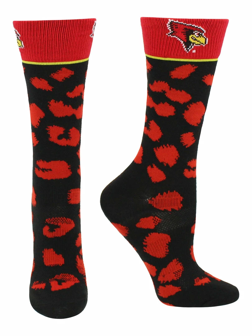 Coupon ⭐ TCK ISU Illinois State Redbirds 🧦 Socks 👩 Womens Savage Crew 🧦 Socks 🥰 2 TCK ISU Illinois State Redbirds Socks Womens Savage Crew Socks