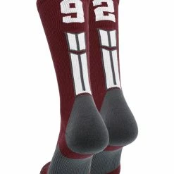 Best deal ๐คฉ MadSportsStuff Maroon Player ID Custom Number Crew ๐งฆ Socks For ๐ Basketball Lacrosse Volleyball Boys And ๐ง Girls ๐งจ 141 MadSportsStuff Maroon Player ID Custom Number Crew Socks For Basketball Lacrosse Volleyball Boys And Girls