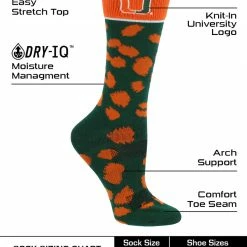 Best reviews of 🧨 TCK Miami Hurricanes 🧦 Socks 👩 Womens Savage Crew 🧦 Socks All Schools 💯 7 TCK Miami Hurricanes Socks Womens Savage Crew Socks All Schools