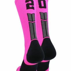 Cheap ๐ MadSportsStuff Neon Pink And Black Player ID Custom Number Crew ๐งฆ Socks For ๐ Basketball Lacrosse Volleyball Boys And ๐ง Girls Lacrosse ๐งฆ Socks ๐ 162 MadSportsStuff Neon Pink And Black Player ID Custom Number Crew Socks For Basketball Lacrosse Volleyball Boys And Girls Lacrosse Socks