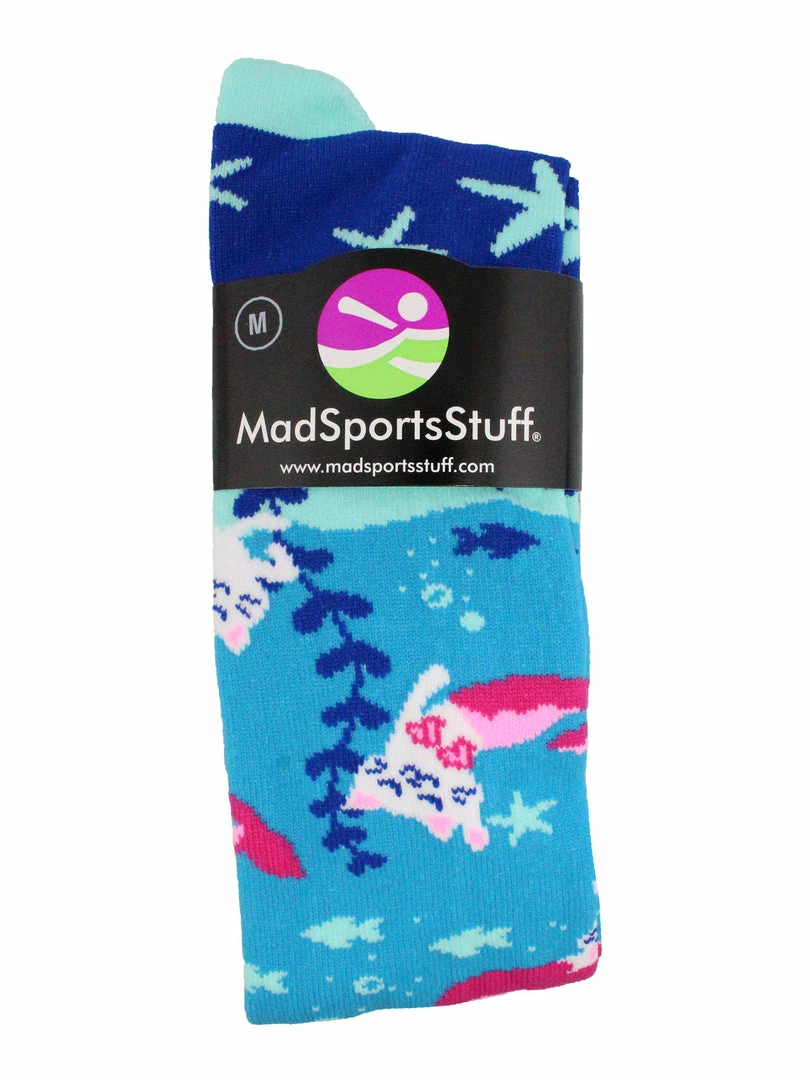 Brand new ๐ MadSportsStuff Half Cat Half Mermaid - Purrmaid Athletic Over The Calf ๐งฆ Socks ๐ฅ Softball ๐งฆ Socks โญ 2 MadSportsStuff Half Cat Half Mermaid - Purrmaid Athletic Over The Calf Socks Softball Socks