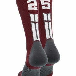 Best deal ๐คฉ MadSportsStuff Maroon Player ID Custom Number Crew ๐งฆ Socks For ๐ Basketball Lacrosse Volleyball Boys And ๐ง Girls ๐งจ 185 MadSportsStuff Maroon Player ID Custom Number Crew Socks For Basketball Lacrosse Volleyball Boys And Girls