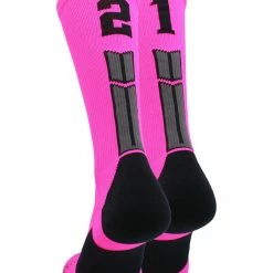 Cheap ๐ MadSportsStuff Neon Pink And Black Player ID Custom Number Crew ๐งฆ Socks For ๐ Basketball Lacrosse Volleyball Boys And ๐ง Girls Lacrosse ๐งฆ Socks ๐ 161 MadSportsStuff Neon Pink And Black Player ID Custom Number Crew Socks For Basketball Lacrosse Volleyball Boys And Girls Lacrosse Socks