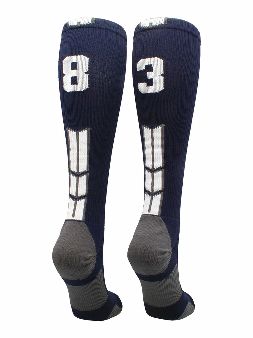 Best Sale ๐คฉ MadSportsStuff Navy Player ID Custom Number Over The Calf ๐งฆ Socks For ๐ฅ Softball โพ Baseball Football Boys And ๐ง Girls โจ 49 MadSportsStuff Navy Player ID Custom Number Over The Calf Socks For Softball Baseball Football Boys And Girls