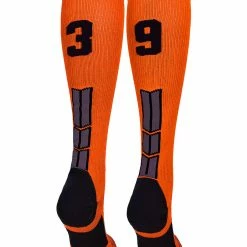 Best Sale ๐ MadSportsStuff ๐ฅ Softball ๐งฆ Socks Orange And Black Player ID Custom Number Over The Calf ๐งฆ Socks For ๐ฅ Softball โพ Baseball Football Boys And ๐ง Girls โญ 196 MadSportsStuff Softball Socks Orange And Black Player ID Custom Number Over The Calf Socks For Softball Baseball Football Boys And Girls