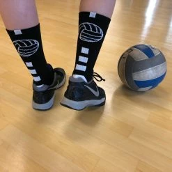 Coupon ๐ MadSportsStuff Volleyball ๐งฆ Socks For ๐ง Girls, ๐ฉ Women & Teens In Crew Length โจ 22 MadSportsStuff Volleyball Socks For Girls, Women & Teens In Crew Length