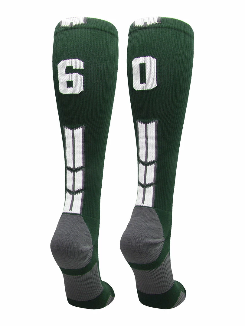 Best Pirce ๐ MadSportsStuff Dark Green Player ID Custom Number Over The Calf ๐งฆ Socks For ๐ฅ Softball โพ Baseball Football Boys And ๐ง Girls ๐ฅ Softball ๐งฆ Socks ๐คฉ 20 MadSportsStuff Dark Green Player ID Custom Number Over The Calf Socks For Softball Baseball Football Boys And Girls Softball Socks