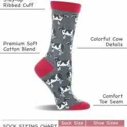 WHD Cow Socks For Women - Cow Lovers Gift - 2-Pack