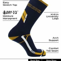 TCK Notre Dame Fighting Irish Socks Notre Dame University Fighting Irish Champion Crew Socks All Schools