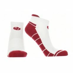 TCK OU Oklahoma Sooners Low Cut Ankle Socks With Tab All Schools