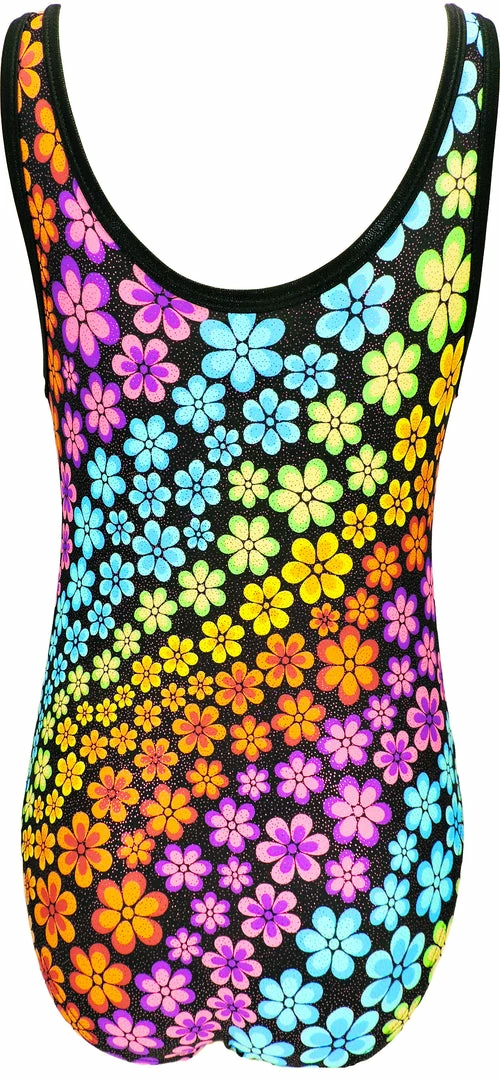 Coupon ๐ MadSportsStuff Tank Style Rainbow Flowers ๐ง Girls Gymnastics Leotard ๐ 2 MadSportsStuff Tank Style Rainbow Flowers Girls Gymnastics Leotard