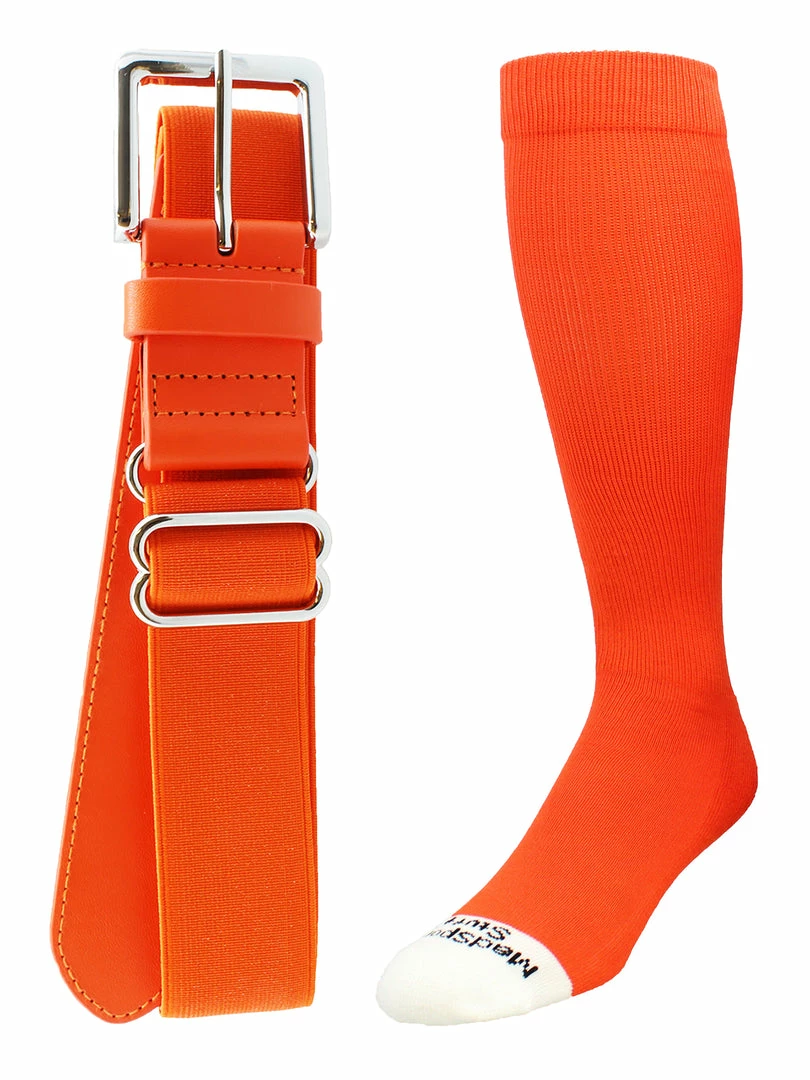Cheapest ๐ MadSportsStuff ๐ฅ Softball Or โพ Baseball ๐งฆ Socks And Belt Combo - Youth And Adult Sizes Pro Line ๐ 14 MadSportsStuff Softball Or Baseball Socks And Belt Combo - Youth And Adult Sizes Pro Line