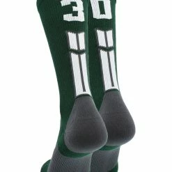 Buy โ๏ธ MadSportsStuff Dark Green Player ID Custom Number Crew ๐งฆ Socks For ๐ Basketball Lacrosse Volleyball Boys And ๐ง Girls ๐ 203 MadSportsStuff Dark Green Player ID Custom Number Crew Socks For Basketball Lacrosse Volleyball Boys And Girls