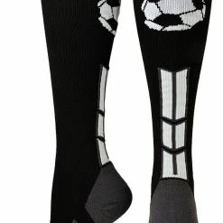 MadSportsStuff Soccer Socks With Soccer Ball Logo Over The Calf (multiple Colors)