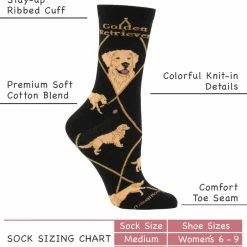 Buy โ๏ธ WHD Crazy ๐งฆ Socks - Crew Golden Retriever ๐งฆ Socks For ๐ฉ Women Gift For ๐ถ Dog Lovers โค๏ธ 9 WHD Crazy Socks - Crew Golden Retriever Socks For Women Gift For Dog Lovers