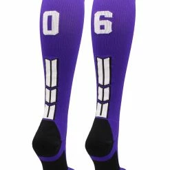 Discount ๐ MadSportsStuff Purple Player ID Custom Number Over The Calf ๐งฆ Socks For ๐ฅ Softball โพ Baseball Football Boys And ๐ง Girls ๐ฅ Softball ๐งฆ Socks ๐ 178 MadSportsStuff Purple Player ID Custom Number Over The Calf Socks For Softball Baseball Football Boys And Girls Softball Socks
