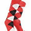 TCK Wisconsin Badgers Argyle Dress Socks NCAA Fanwear Crew Length All Schools