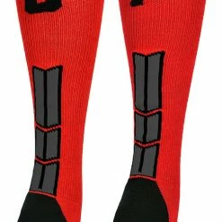 New ๐ MadSportsStuff Red And Black Player ID Custom Number Over The Calf ๐งฆ Socks For ๐ฅ Softball โพ Baseball Football Boys And ๐ง Girls โพ Baseball ๐งฆ Socks ๐ 148 MadSportsStuff Red And Black Player ID Custom Number Over The Calf Socks For Softball Baseball Football Boys And Girls Baseball Socks