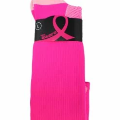 TCK Pink Ribbon Awareness Over The Calf Socks