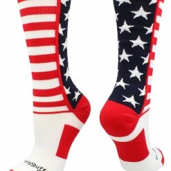 MadSportsStuff USA American Flag Stars And Stripes Crew Socks