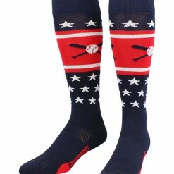 Buy ๐ TCK Patriotic USA โพ Baseball ๐งฆ Socks With โพ Baseball Bats Logo ๐ 11 TCK Patriotic USA Baseball Socks With Baseball Bats Logo
