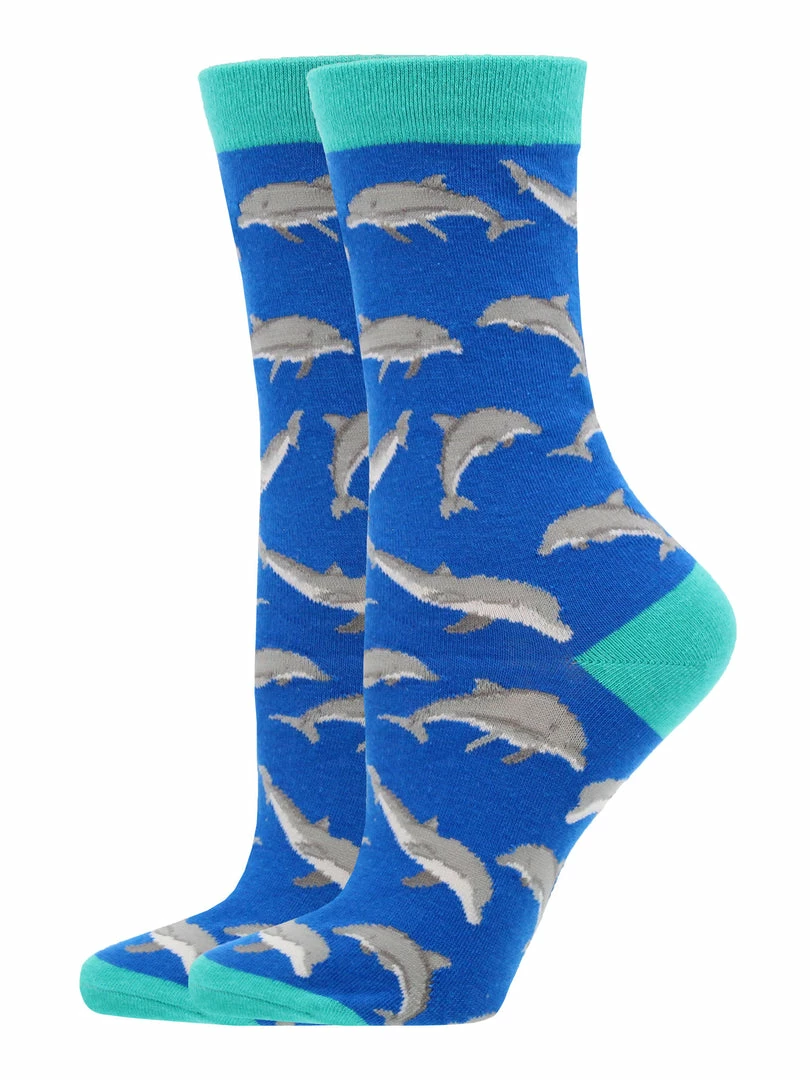 Deals โค๏ธ WHD Dolphin ๐งฆ Socks For ๐ฉ Women Gift For Ocean Lovers Crazy ๐งฆ Socks - Crew ๐ 2 WHD Dolphin Socks For Women Gift For Ocean Lovers Crazy Socks - Crew