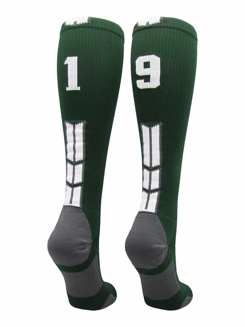 Best Pirce ๐ MadSportsStuff Dark Green Player ID Custom Number Over The Calf ๐งฆ Socks For ๐ฅ Softball โพ Baseball Football Boys And ๐ง Girls ๐ฅ Softball ๐งฆ Socks ๐คฉ 60 MadSportsStuff Dark Green Player ID Custom Number Over The Calf Socks For Softball Baseball Football Boys And Girls Softball Socks