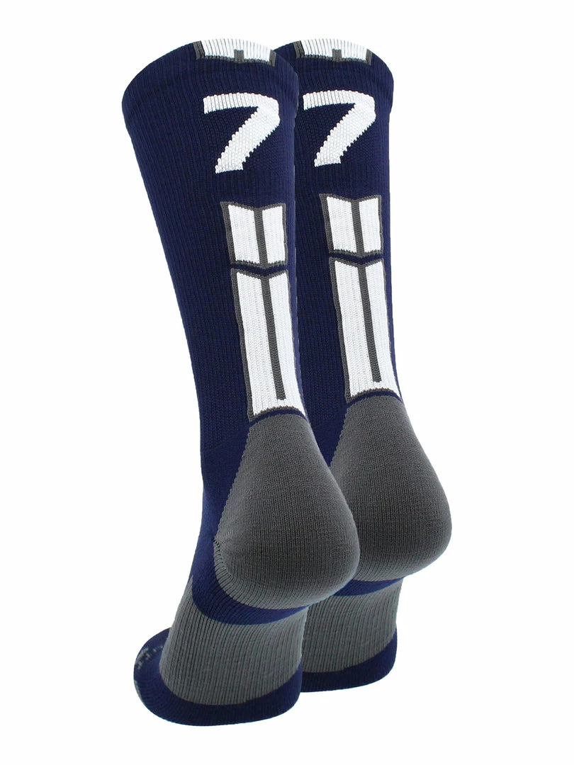 Coupon ๐งจ MadSportsStuff Volleyball ๐งฆ Socks Navy Player ID Custom Number Crew ๐งฆ Socks For ๐ Basketball Lacrosse Volleyball Boys And ๐ง Girls โ๏ธ 52 MadSportsStuff Volleyball Socks Navy Player ID Custom Number Crew Socks For Basketball Lacrosse Volleyball Boys And Girls