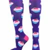 MadSportsStuff Cupcake Socks Over The Calf Length Softball Socks