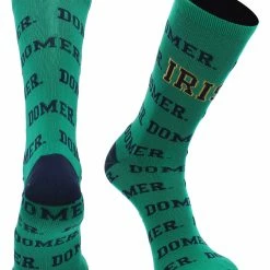 TCK Notre Dame Fighting Irish Socks University Of Notre Dame Fighting Irish Mayhem Crew Socks