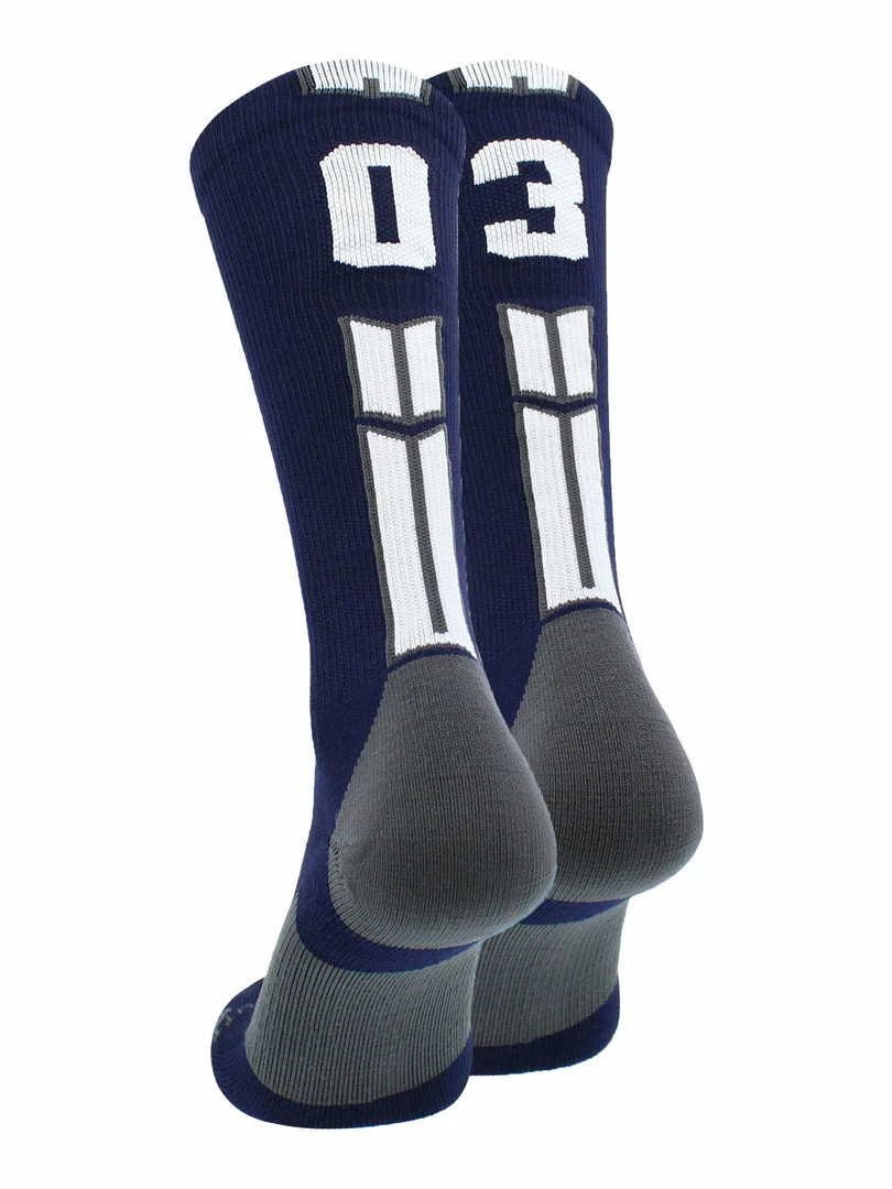 Coupon ๐งจ MadSportsStuff Volleyball ๐งฆ Socks Navy Player ID Custom Number Crew ๐งฆ Socks For ๐ Basketball Lacrosse Volleyball Boys And ๐ง Girls โ๏ธ 75 MadSportsStuff Volleyball Socks Navy Player ID Custom Number Crew Socks For Basketball Lacrosse Volleyball Boys And Girls